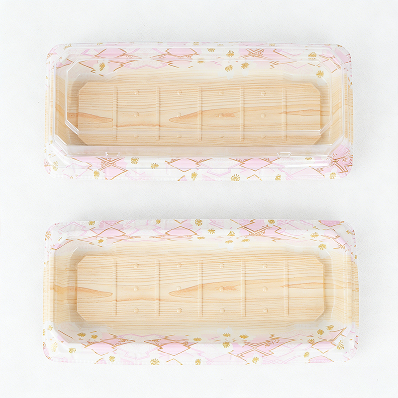 PET耐低温带盖寿司盒2209