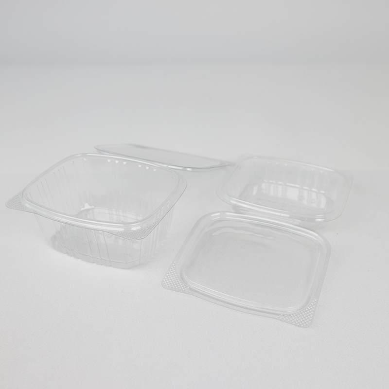PET高透明连体沙拉盒141332