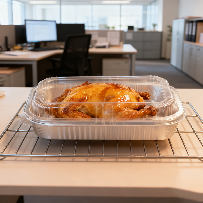 铝箔带盖餐盒321947