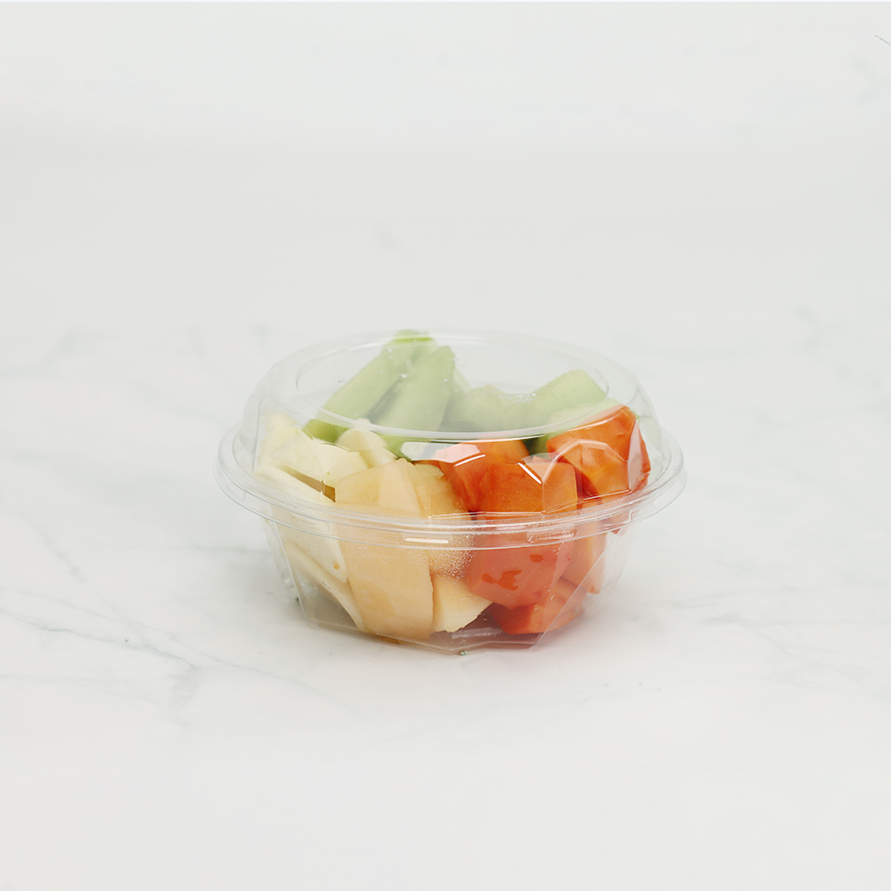 PET高透明带盖水晶沙拉碗180063