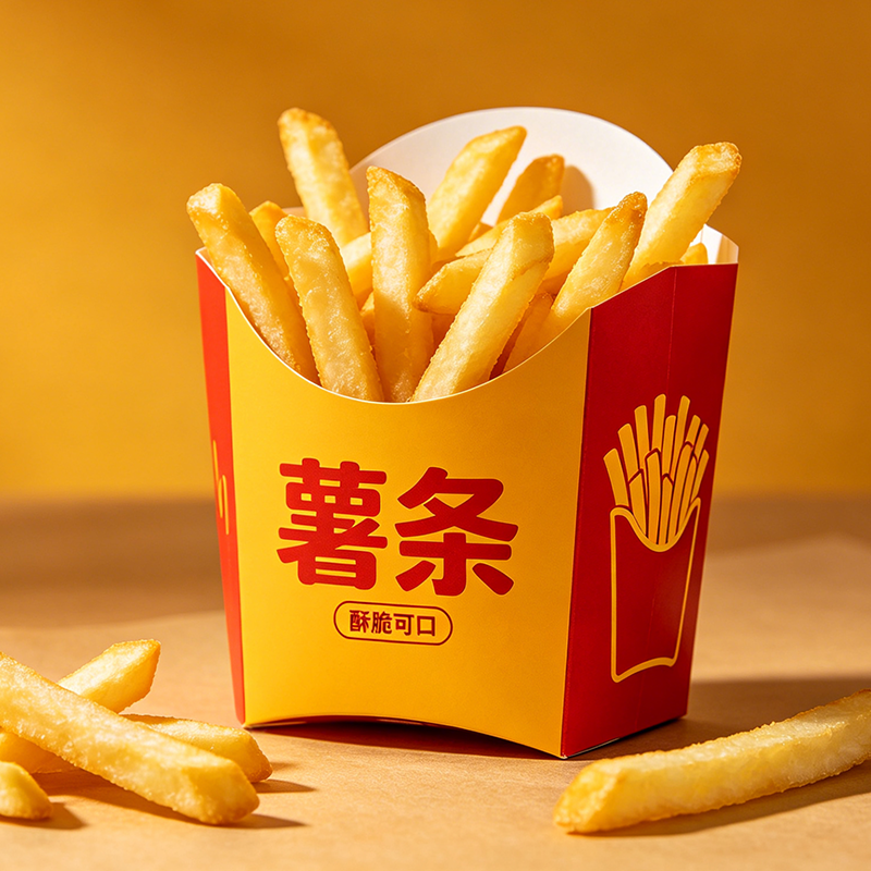 白卡纸薯条餐盒