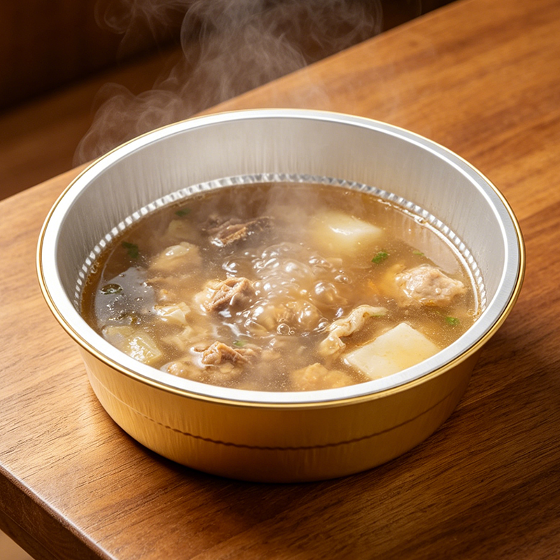 铝箔带盖餐盒160055