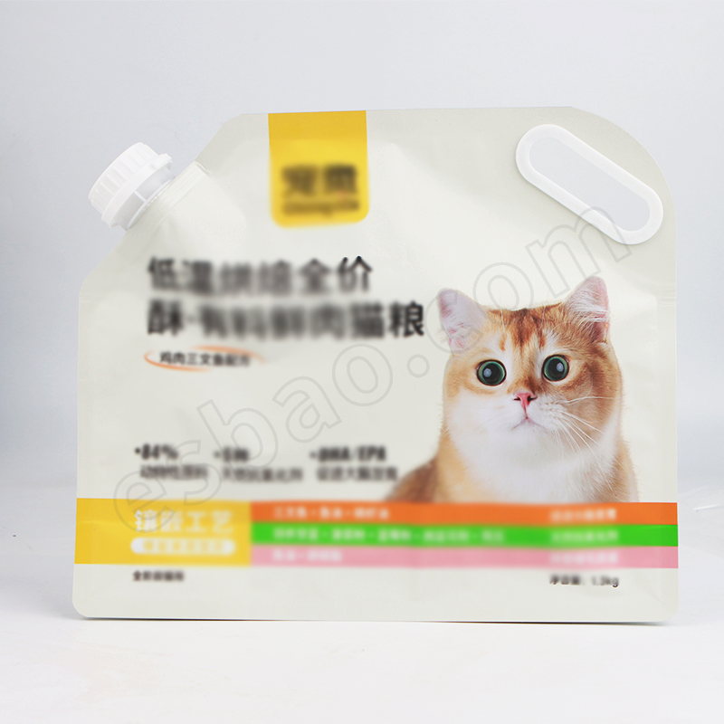 铝箔手提自立复合猫粮袋 铝箔手提自立复合猫粮袋