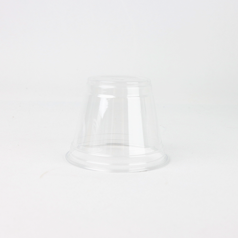 PET高透明带盖饮品杯92口径