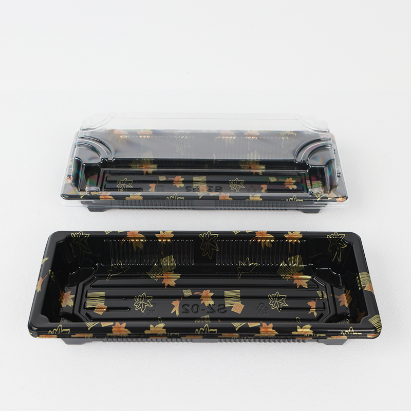 PET耐低温带盖寿司盒2009