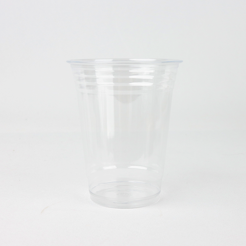 PET高透明带盖饮品杯98口径
