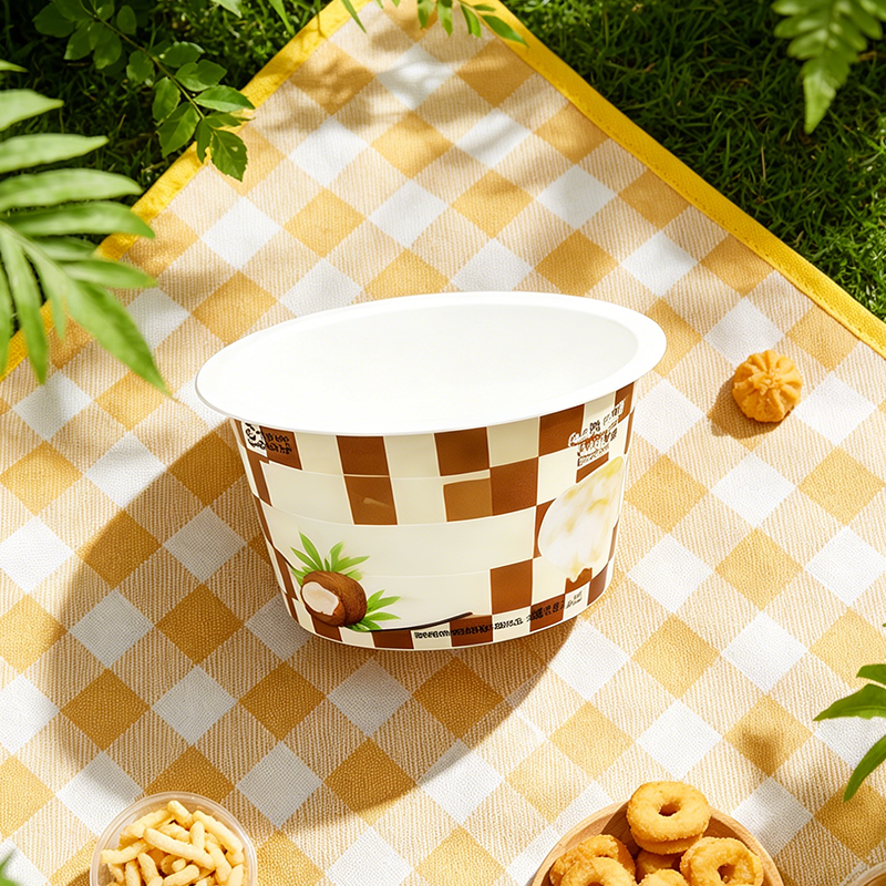 PP带盖甜品杯110.5口径