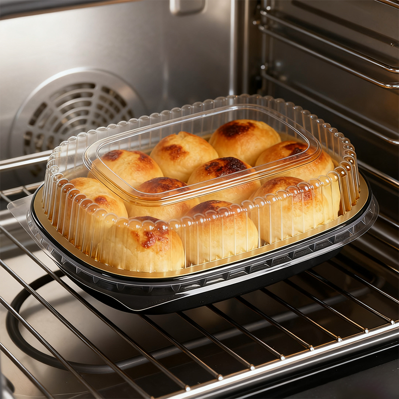 铝箔带盖餐盒252044