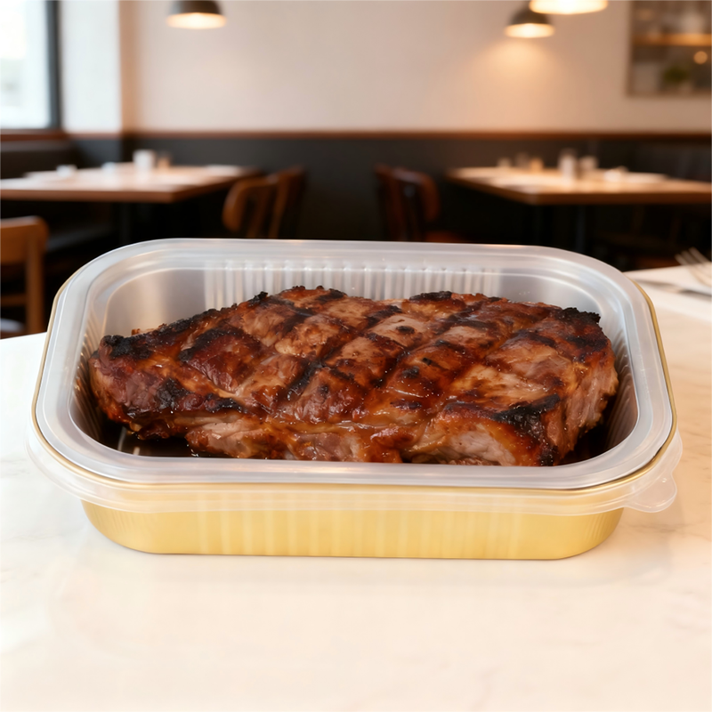 铝箔带盖餐盒2215