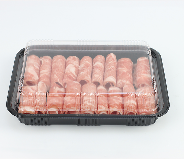 PET耐低温带盖肉片盒262062