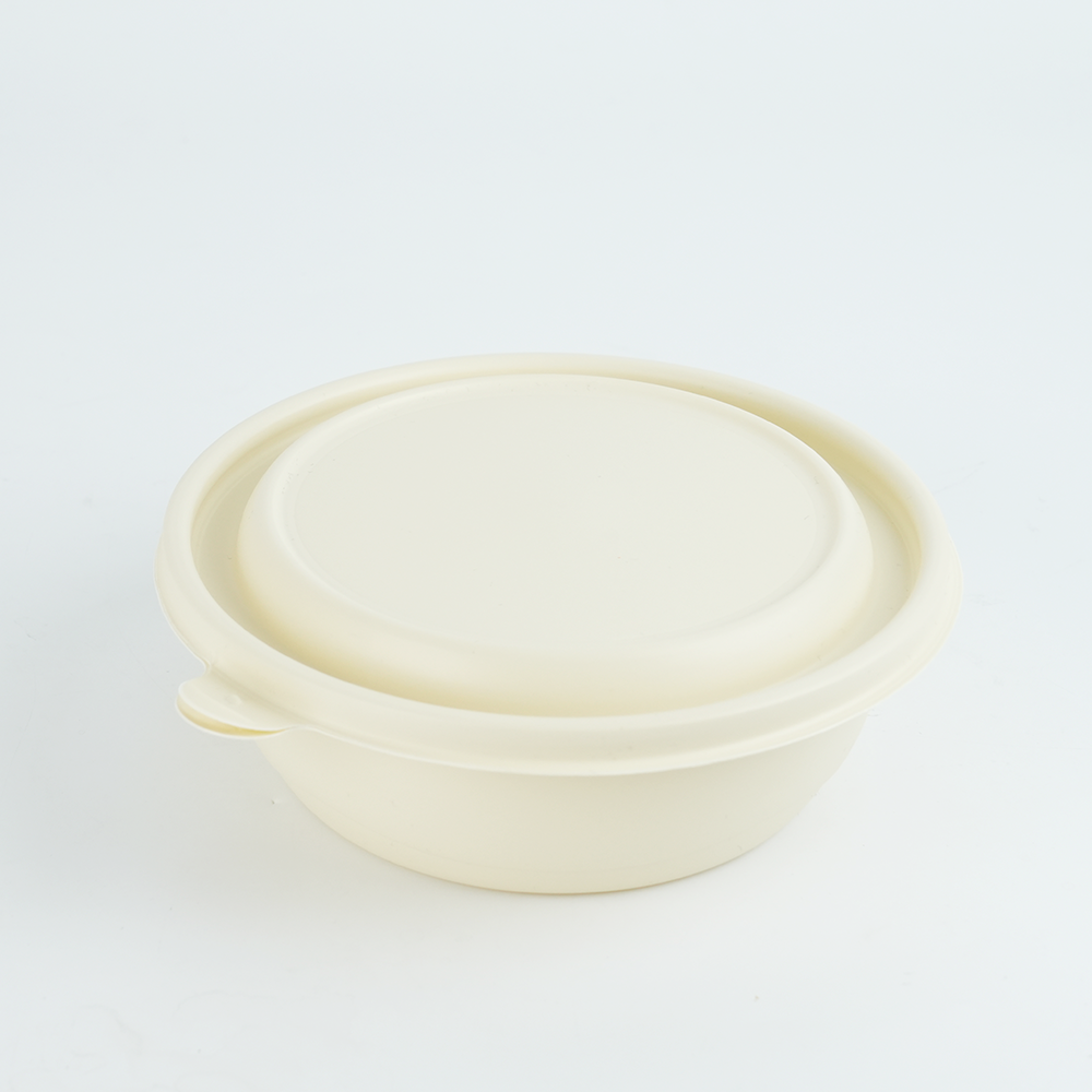 PP玉米淀粉带盖圆碗21085