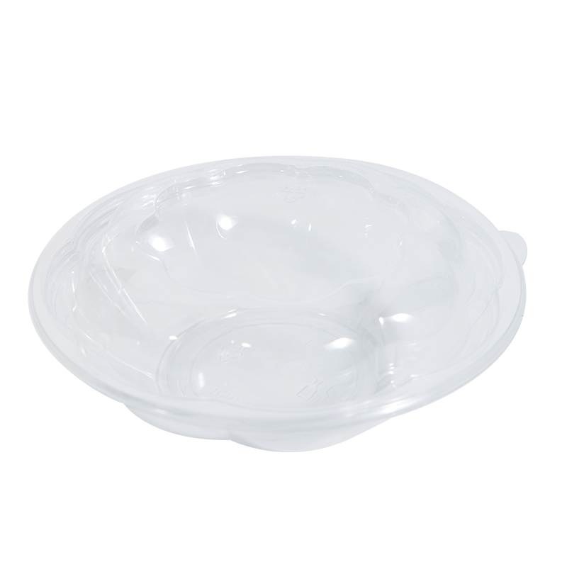 PET高透明带盖沙拉碗175口径