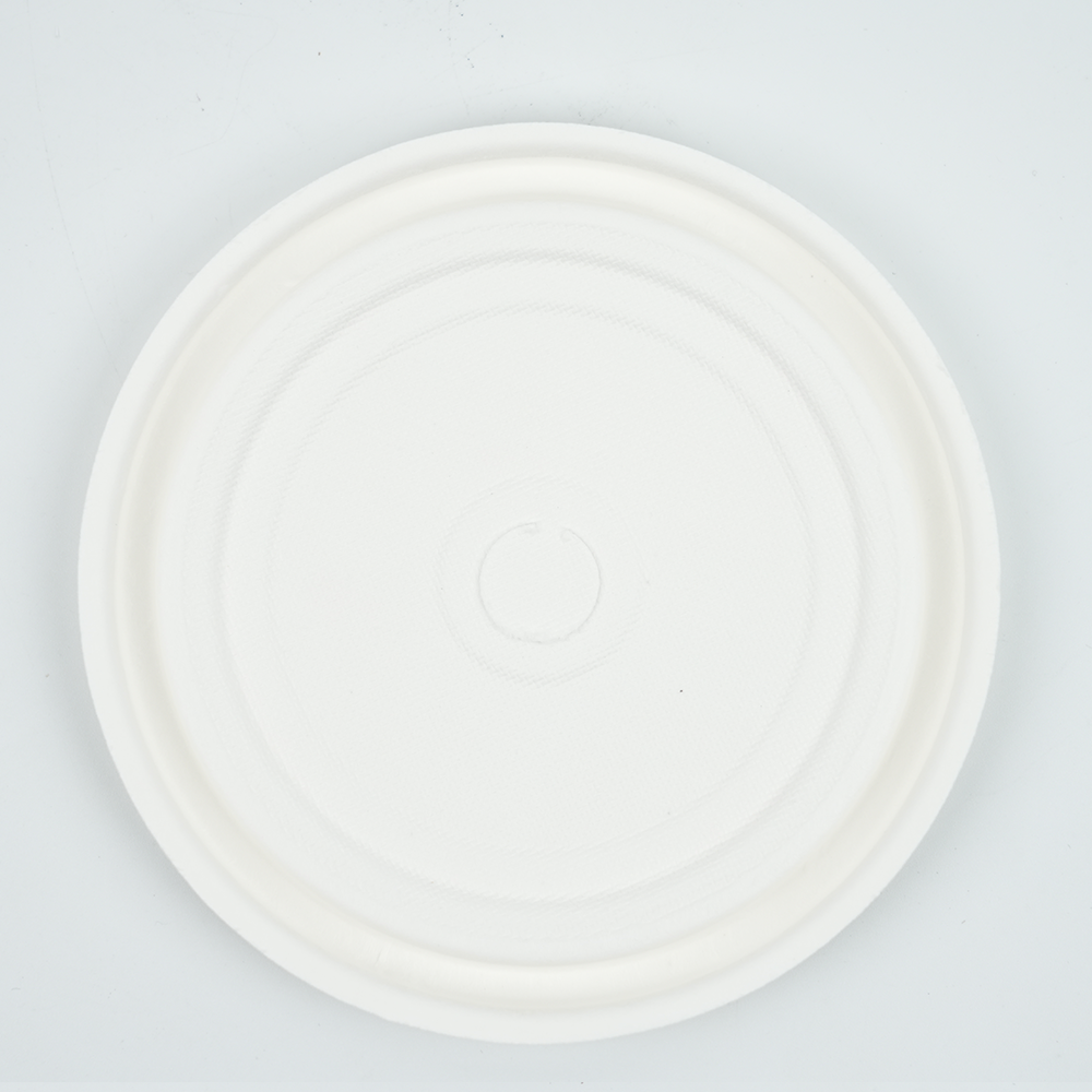 植物纤维浆冷饮杯平盖适配90口径