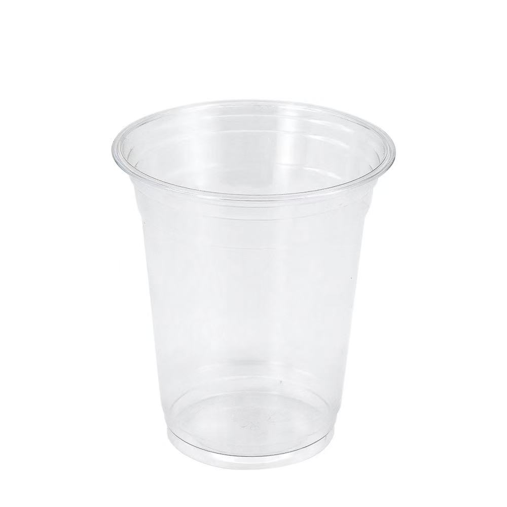 PET高透明带盖冷饮杯95口径