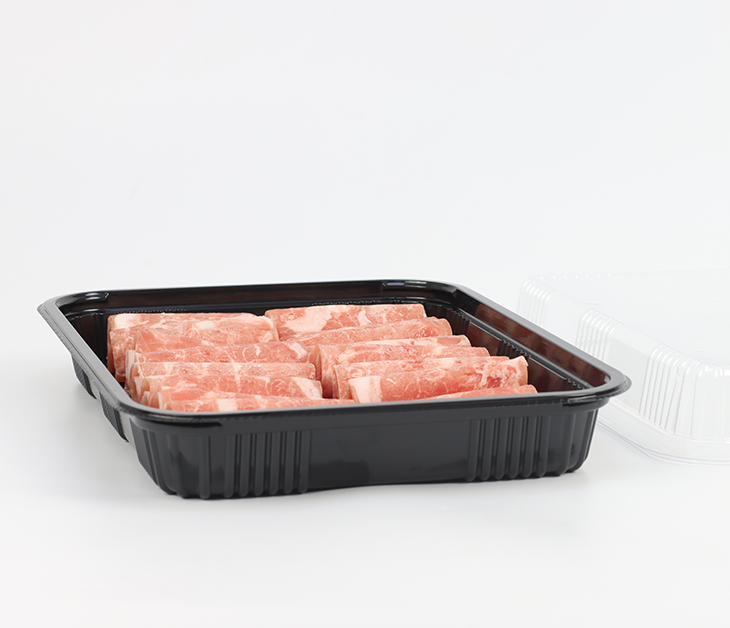 PET耐低温带盖肉片盒262062