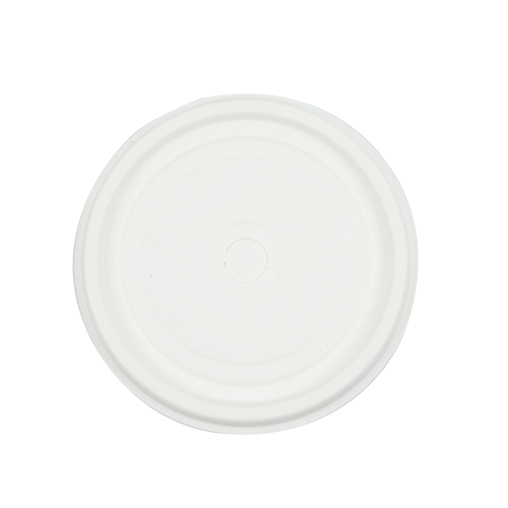 植物纤维浆冷饮杯平盖适配90口径