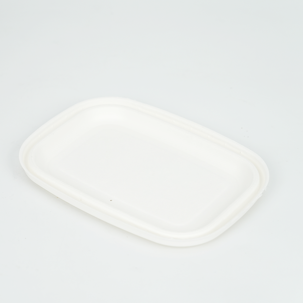 植物纤维浆椭圆盒盖子