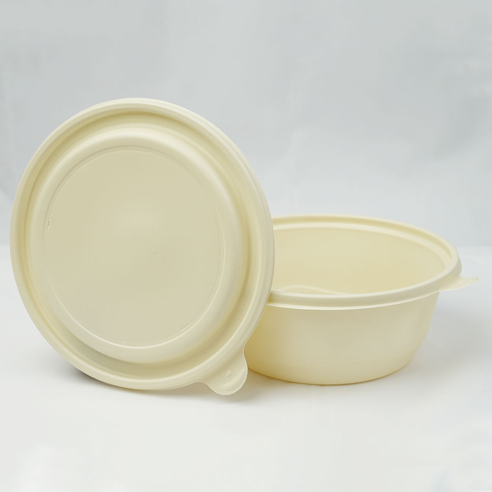 PP玉米淀粉带盖圆碗21085