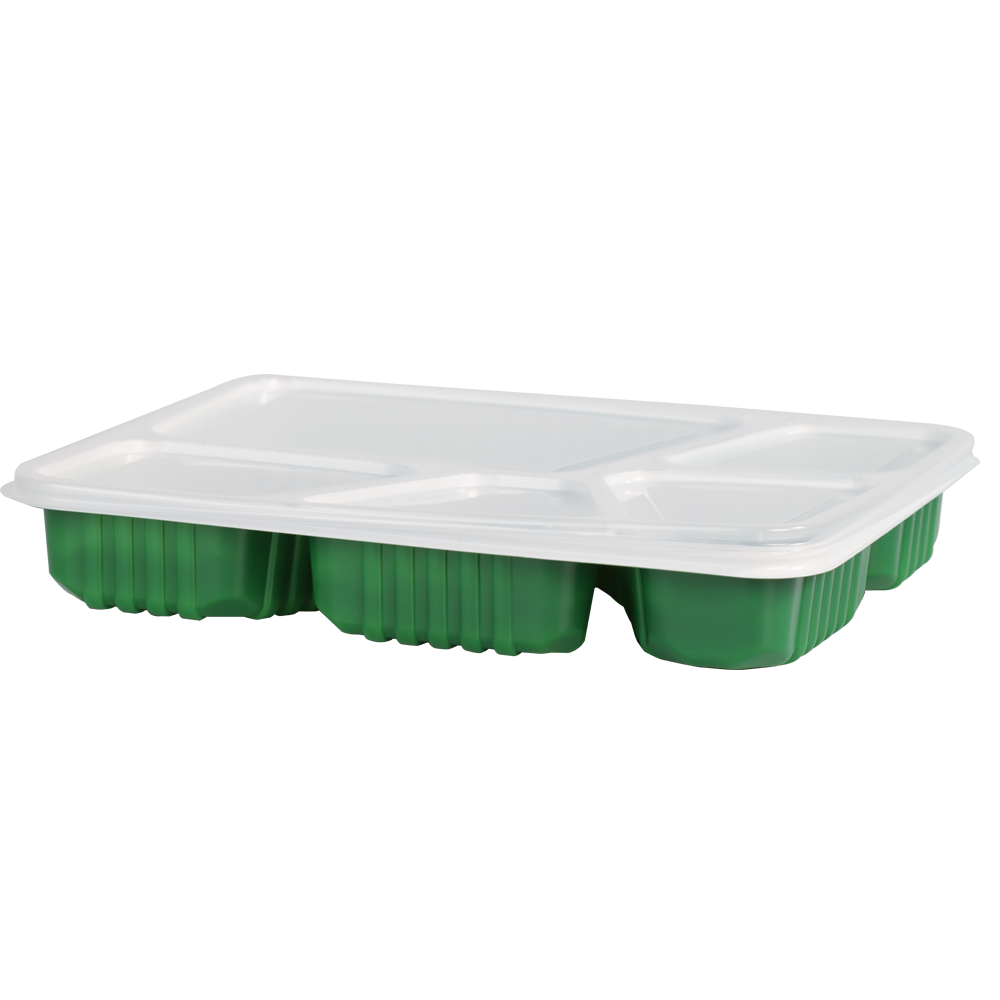 PP耐高温带盖快餐盒