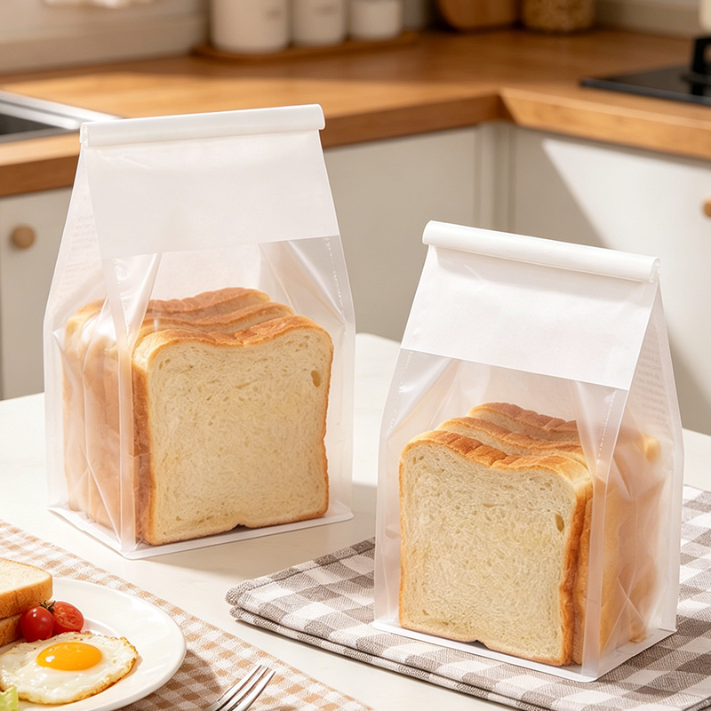 自立开窗铁丝卷边复合烘焙食品袋
