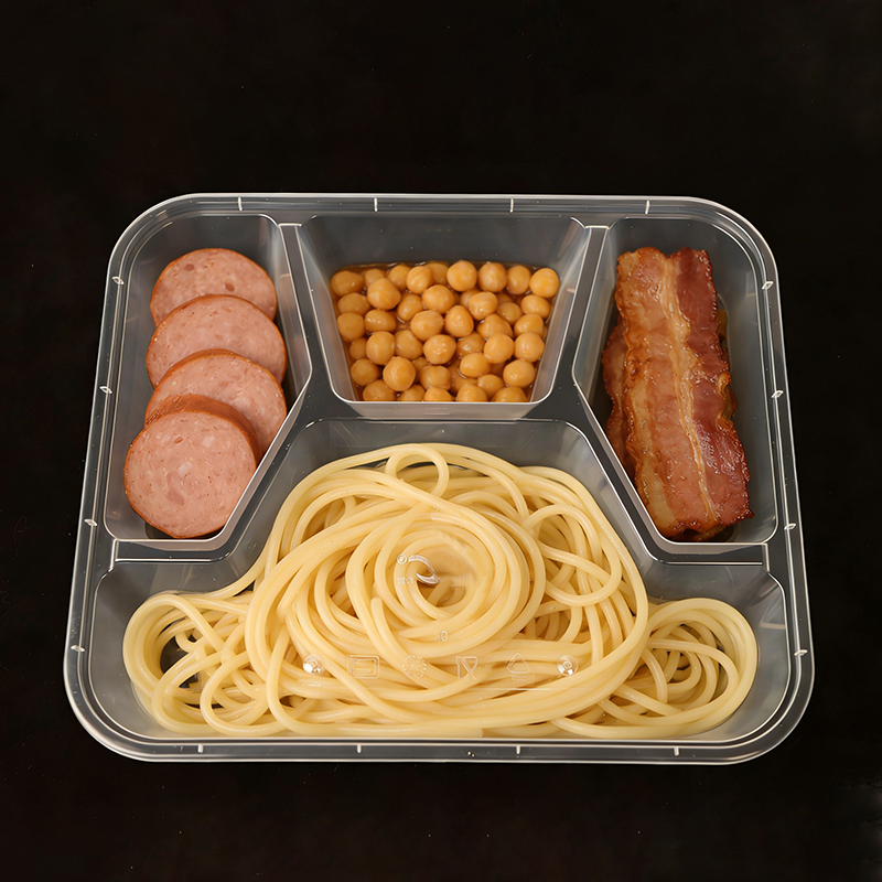 PP耐高温四格餐盒211832