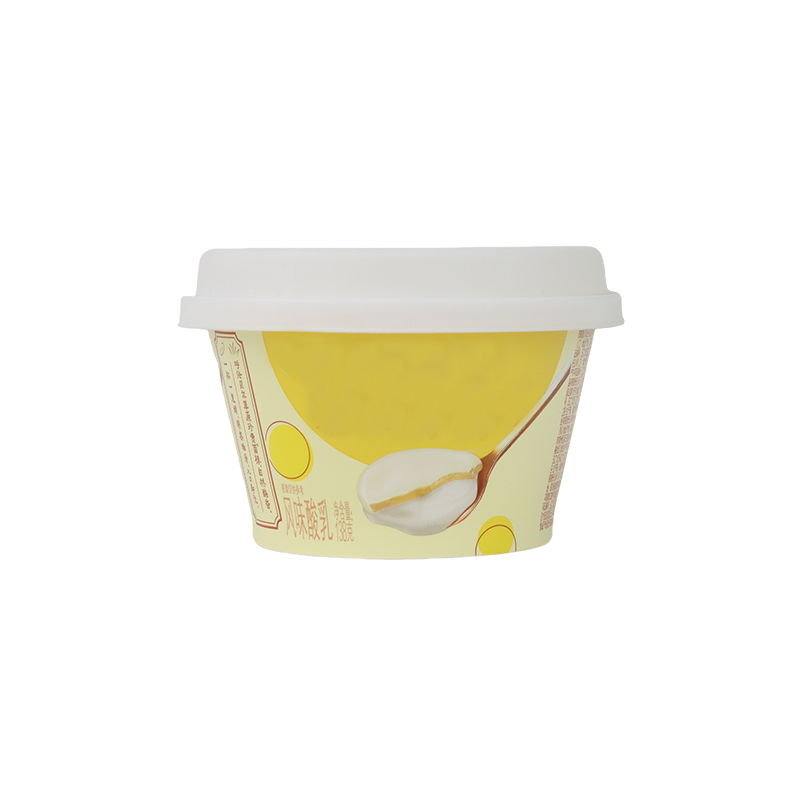 PP带盖奶皮子酸奶杯94.5口径