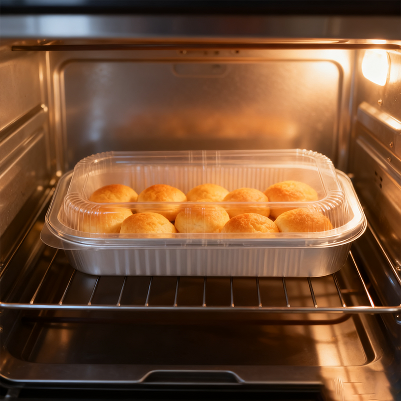 铝箔带盖餐盒321947