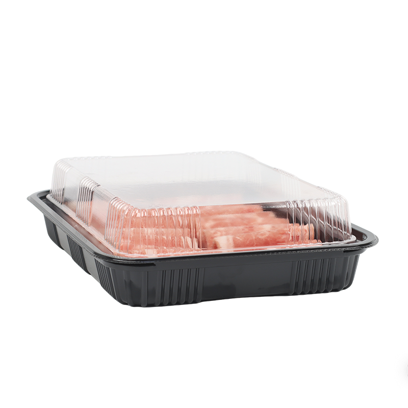 PET带盖肉卷盒
