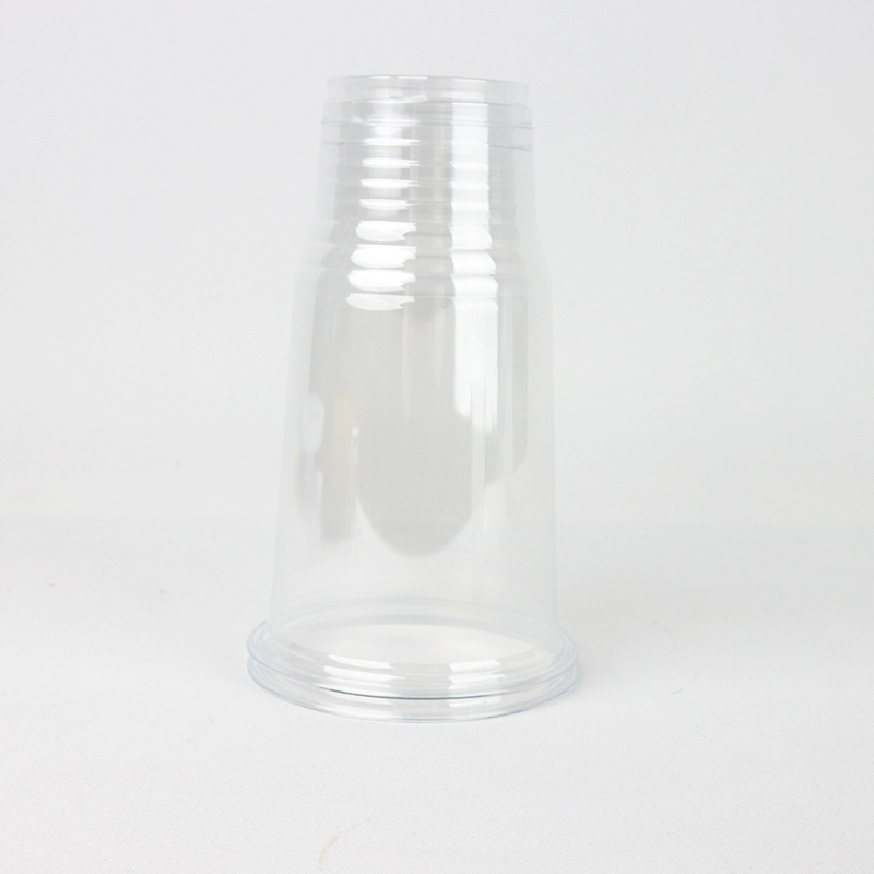 PET高透明带盖饮品杯107口径