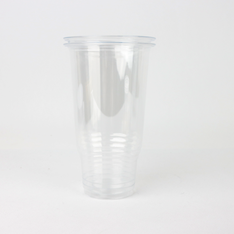 PET高透明带盖饮品杯107口径