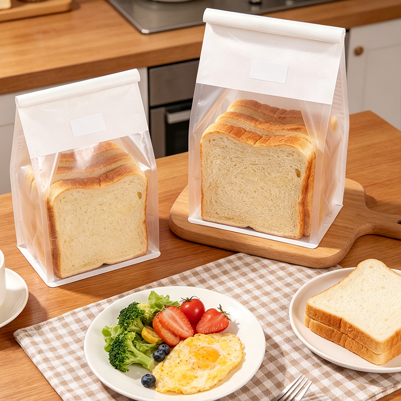 自立开窗铁丝卷边复合烘焙食品袋