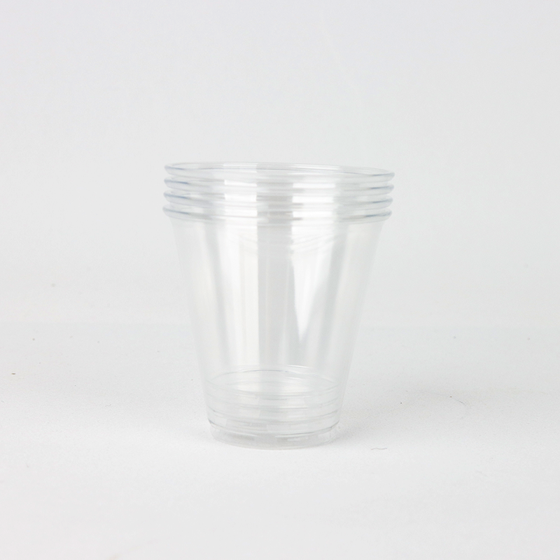 PET高透明带盖饮品杯78口径