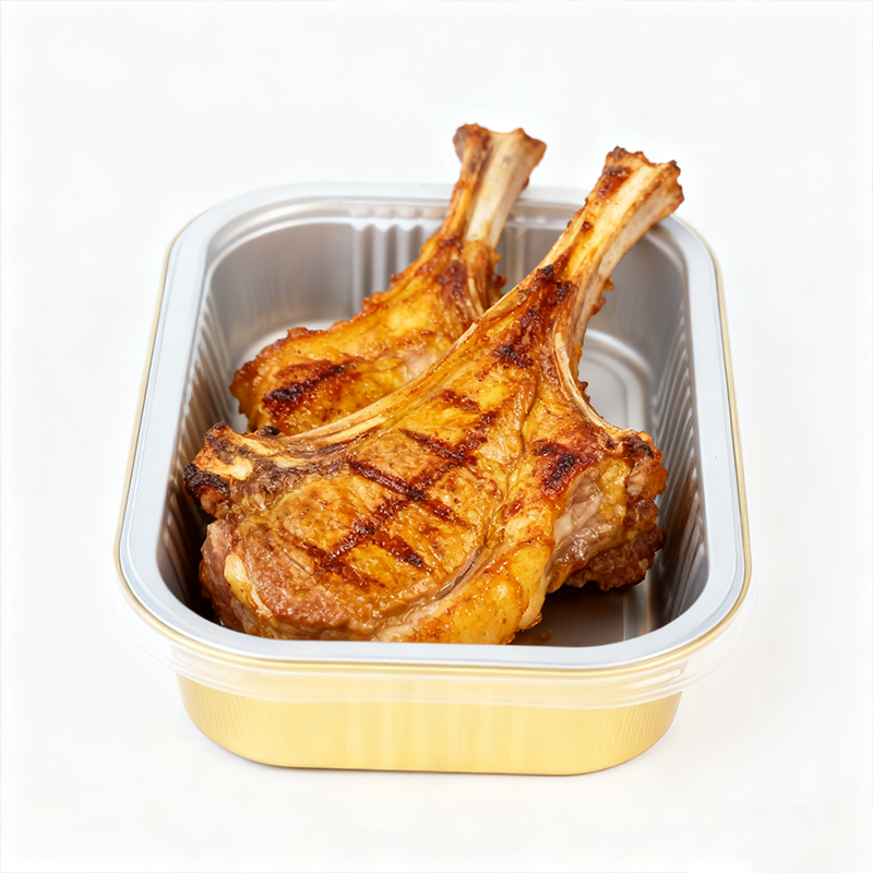 铝箔带盖餐盒2215