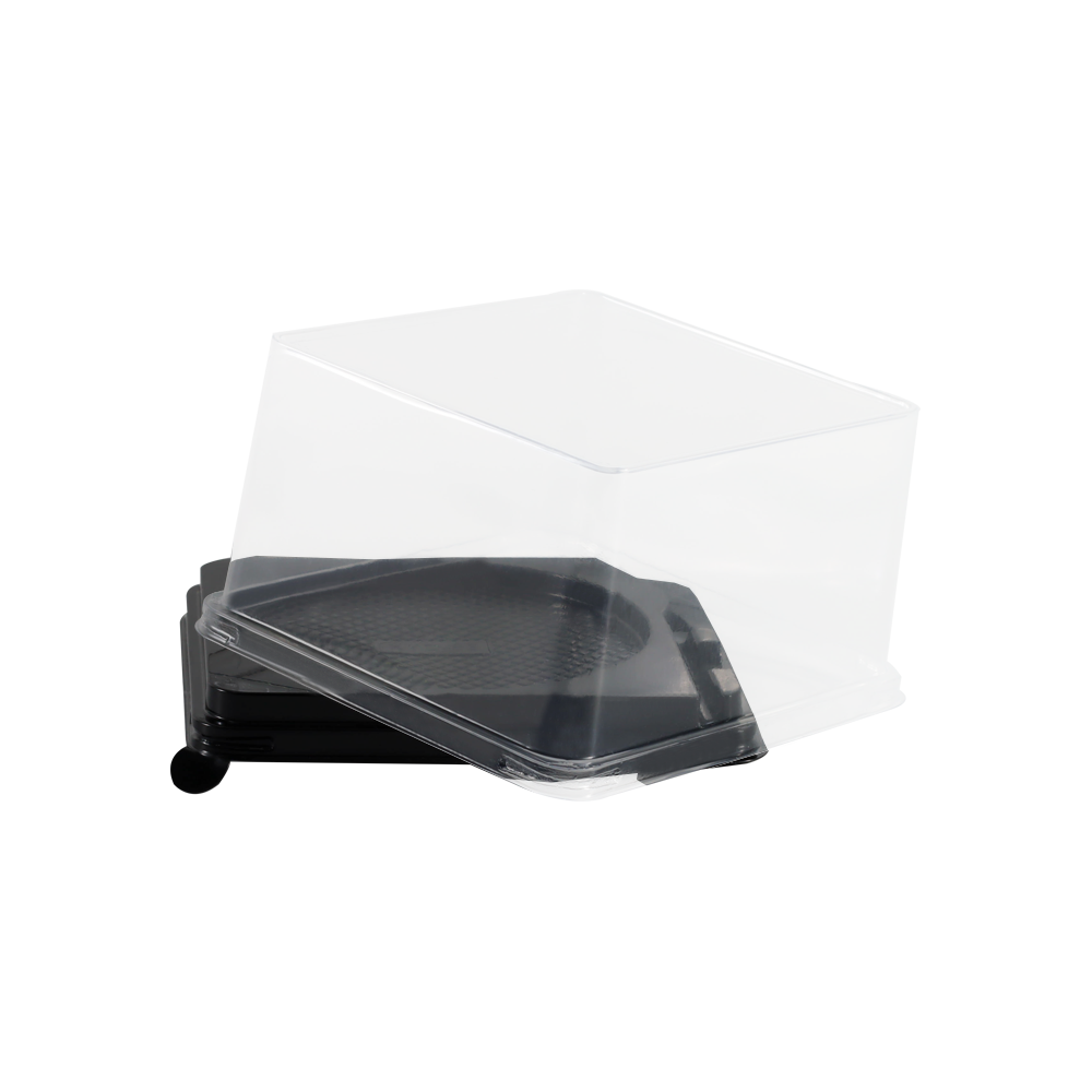 PET高透明耐低温带盖糕点盒141375